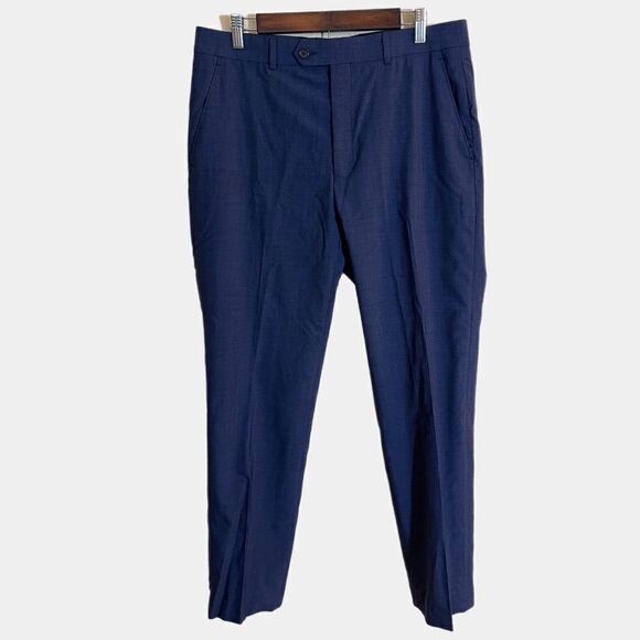 Lauren Ralph Lauren Mens Wool Pants Size w34 L32 Navy Blue